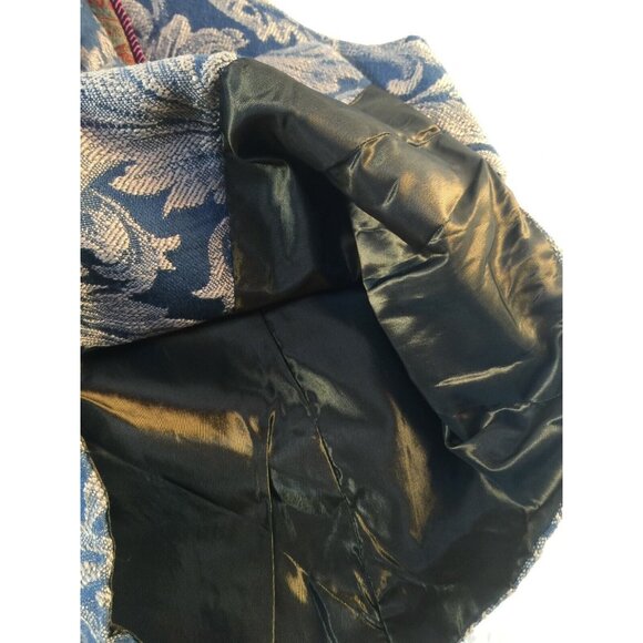 Tancredi & Morgen Womens Shawl Collar Three-Button Jacquard Paisley Cropped Vest - Picture 5 of 8